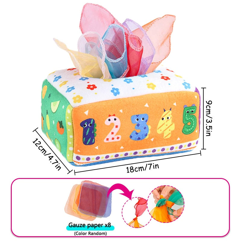 Montessori Magic Tissue Box Sensory Development Toy