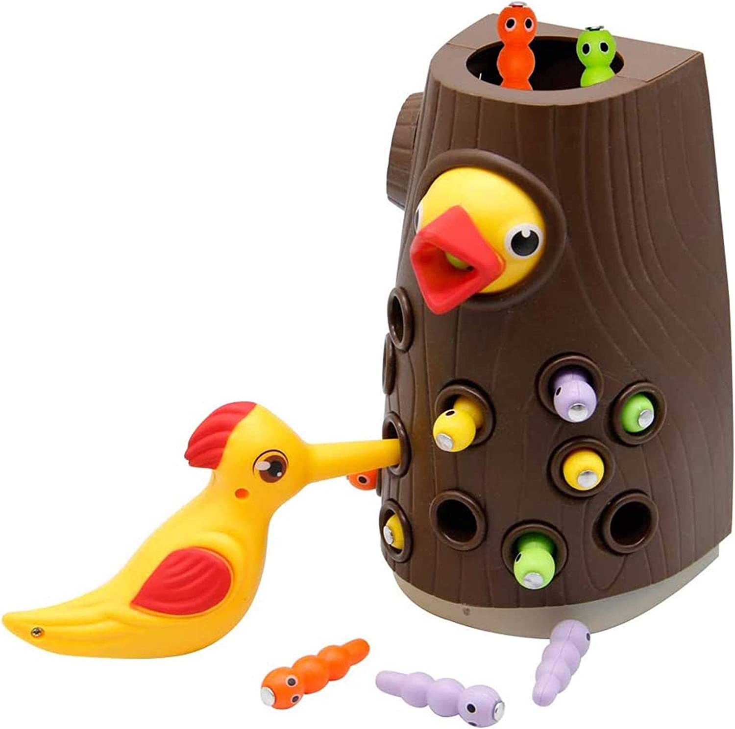 Montessori Woodpecker's Magnetic Catch and Feed