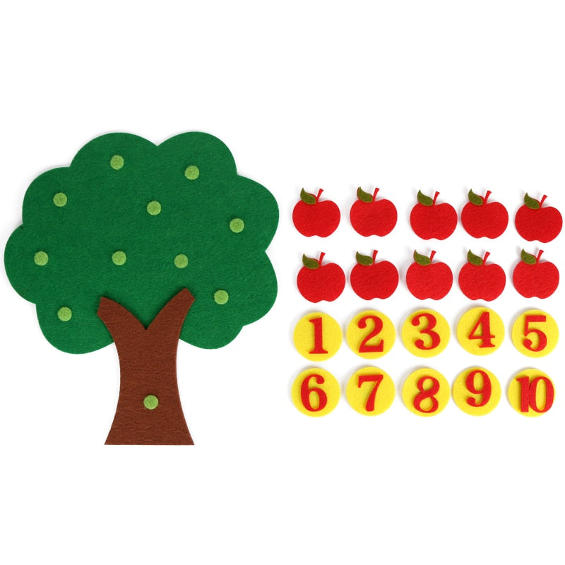 Montessori Apple Tree Counting Development Toy