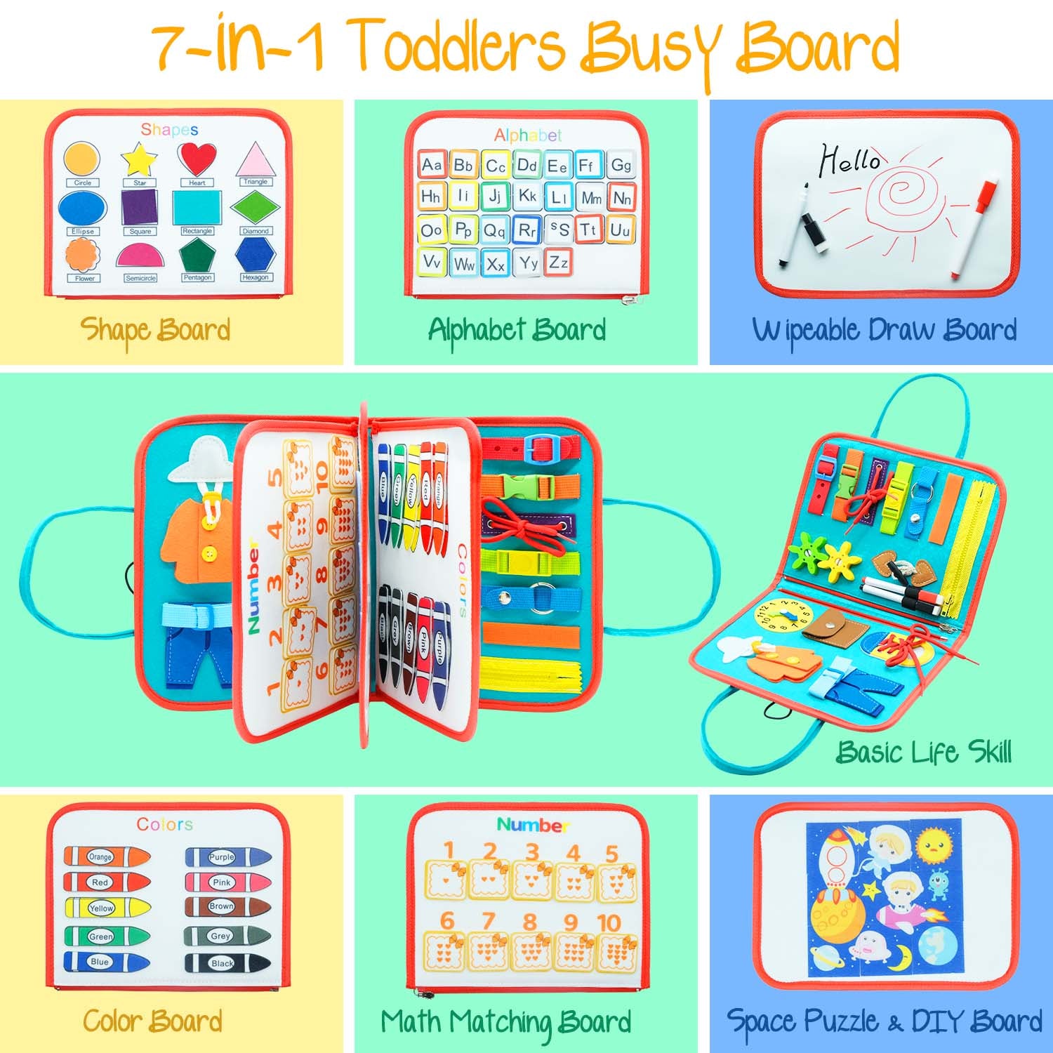 Montessori Sensory Busy Board